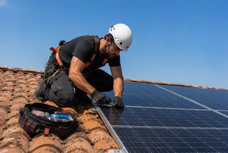 Maintenance et monitoring de panneaux solaires à Lambersart